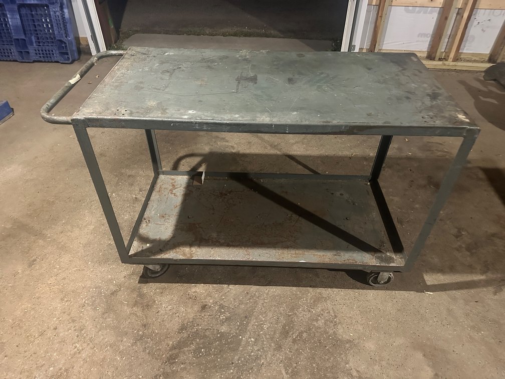 48” x 24” Jamco Metal Rolling Cart Work Table