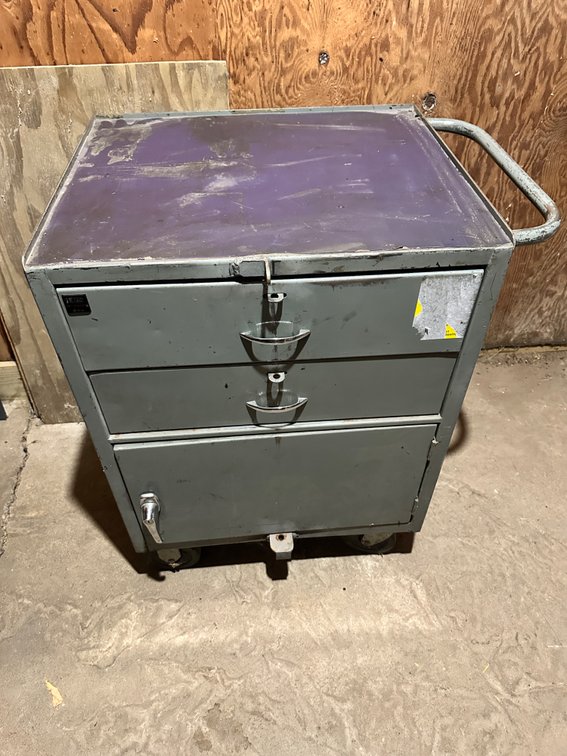 24 x 20” Rolling Metal Cart / Storage Cabinet