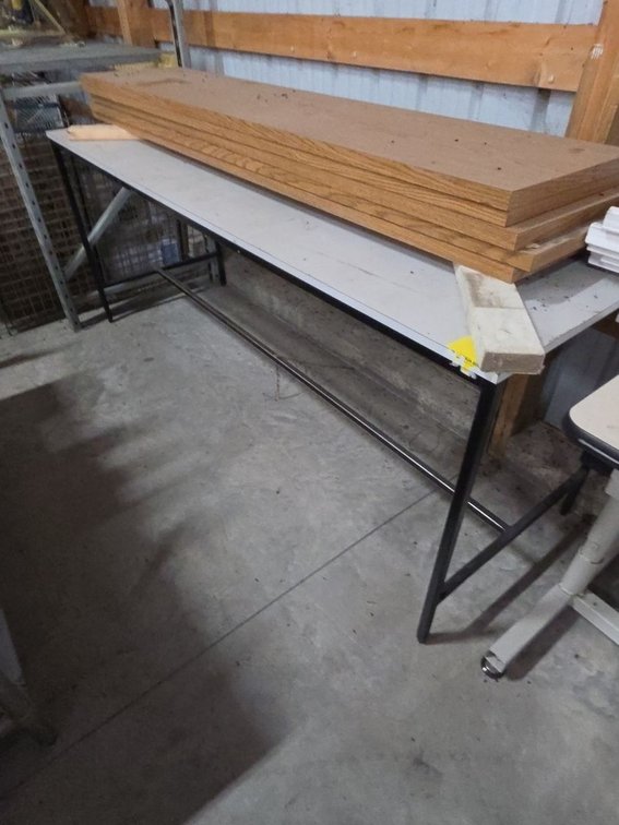 Metal Framed work bench/table