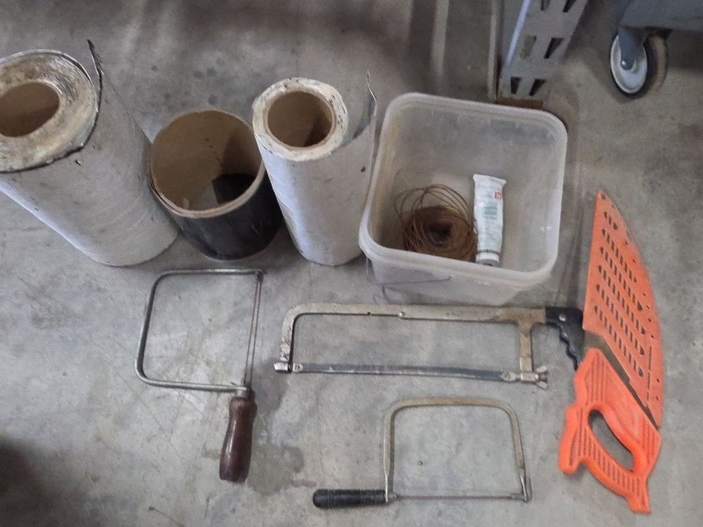 Lot of Assorted Hand Tools & Workshop Supplies Saw Frames Miter Box