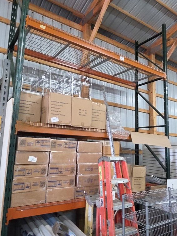 36"deep by 16ft tall by 10ft wide pallet racking