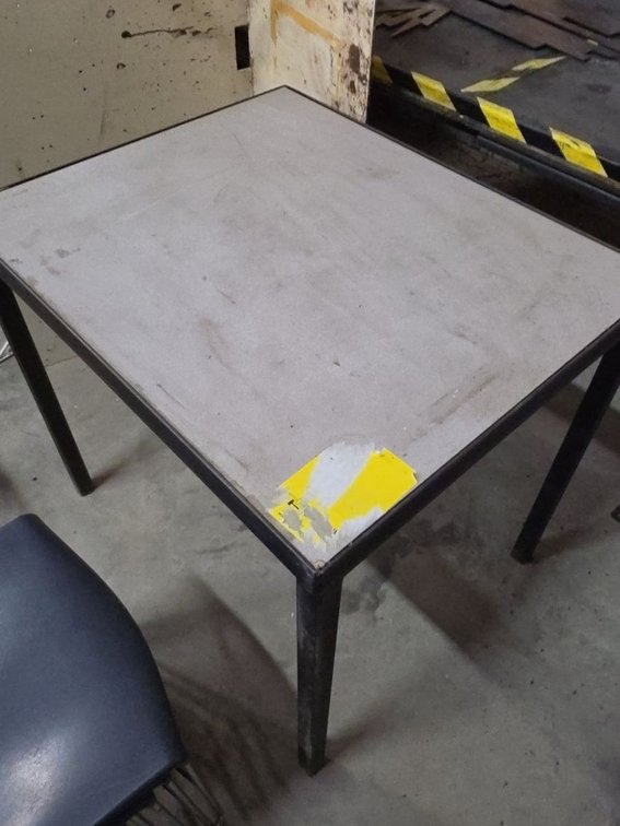 metal framed workbench/table