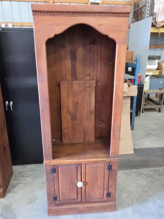 Amish Crafted Bookholder Solid Wood Cabinet Shelf Cupboard