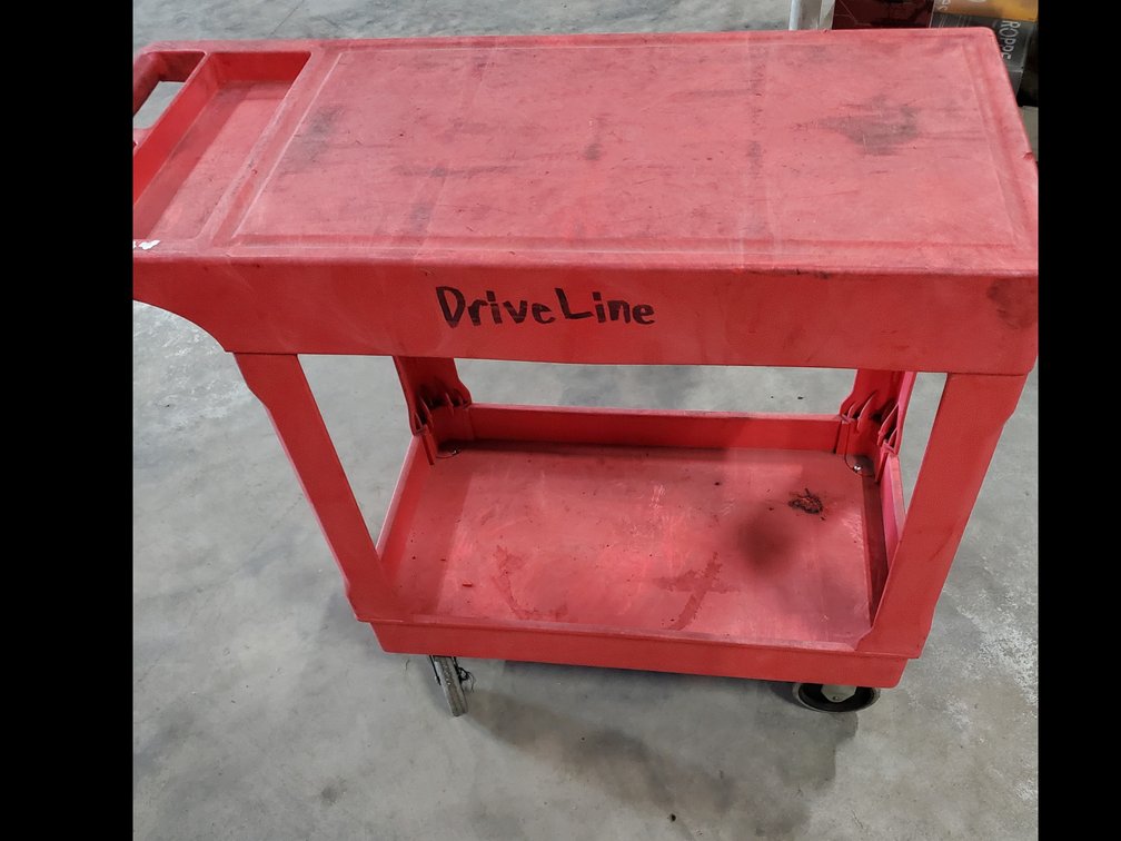 Lot 46: Uline poly cart (red)