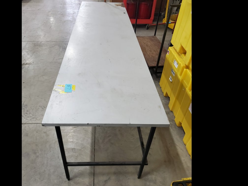 Lot 7: Tables(steel frame)