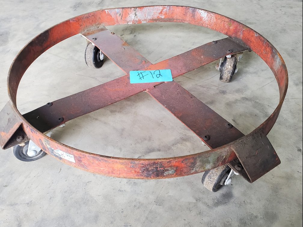 Lot 12: Meco drum cart 