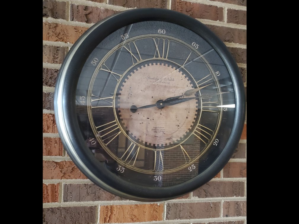 Lot 20: Wall Clock by Sterling & Noble Clock Company