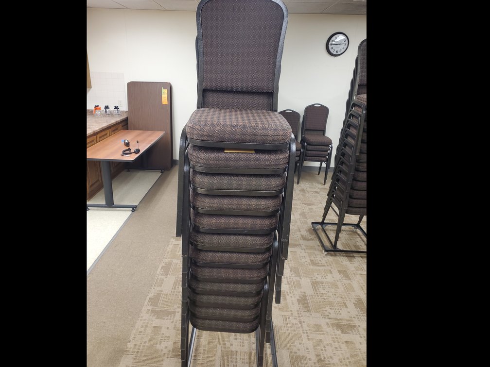 Lot 27: Chairs with Cart 