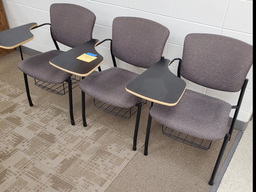 Lot 29: Chairs with Tablet Arm
