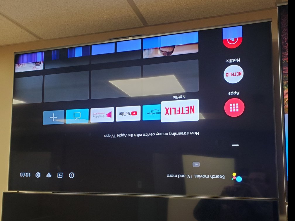 Lot 101: 55 inch led lcd tv with flat wall mount