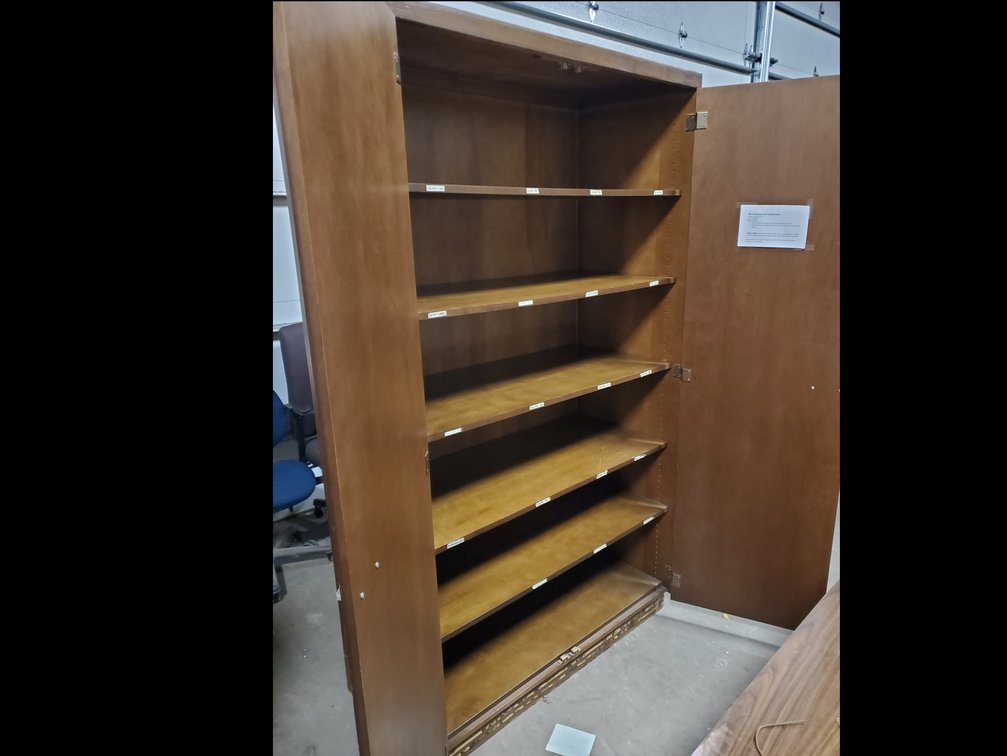 Lot 106: Wooden storage cabinet