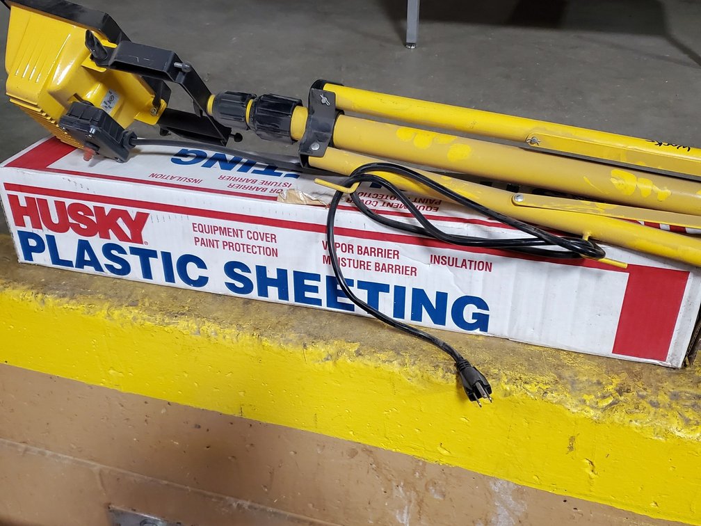 Lot 67: Light and poly sheeting