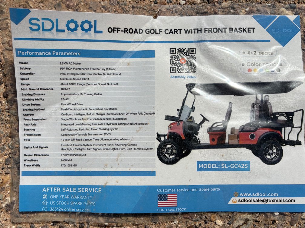 GC42S Golf Cart - 6 Passenger