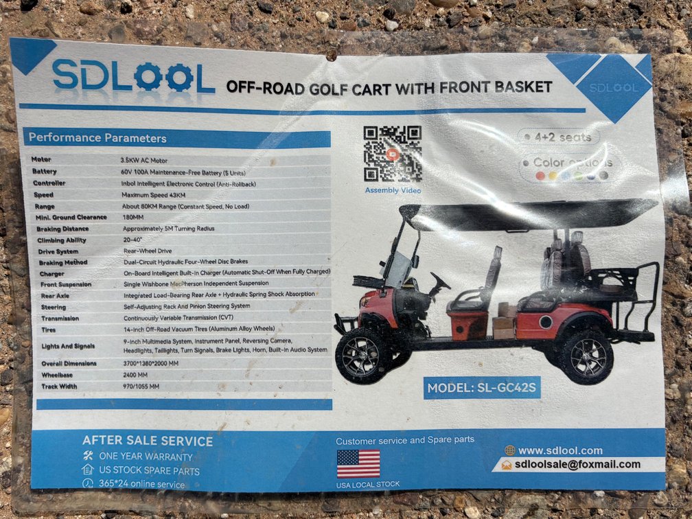 GC42S Golf Cart - 6 Passenger