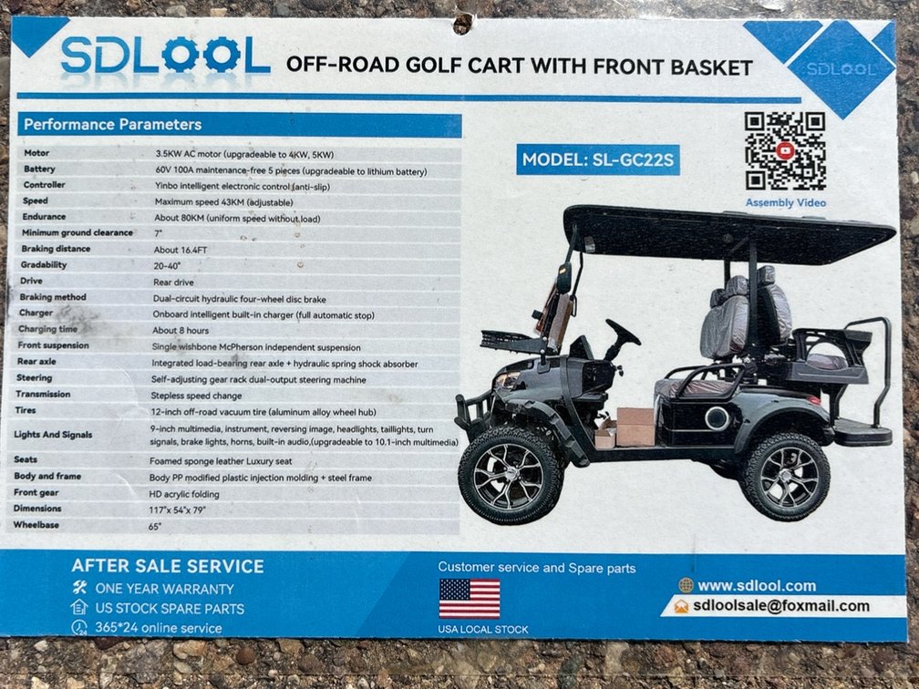 GC22S Golf Cart - 4 Passenger