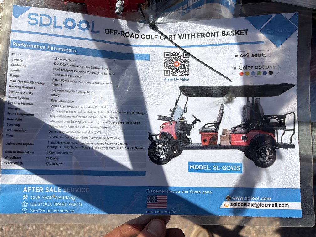 GC42S Golf Cart - 6 Passenger