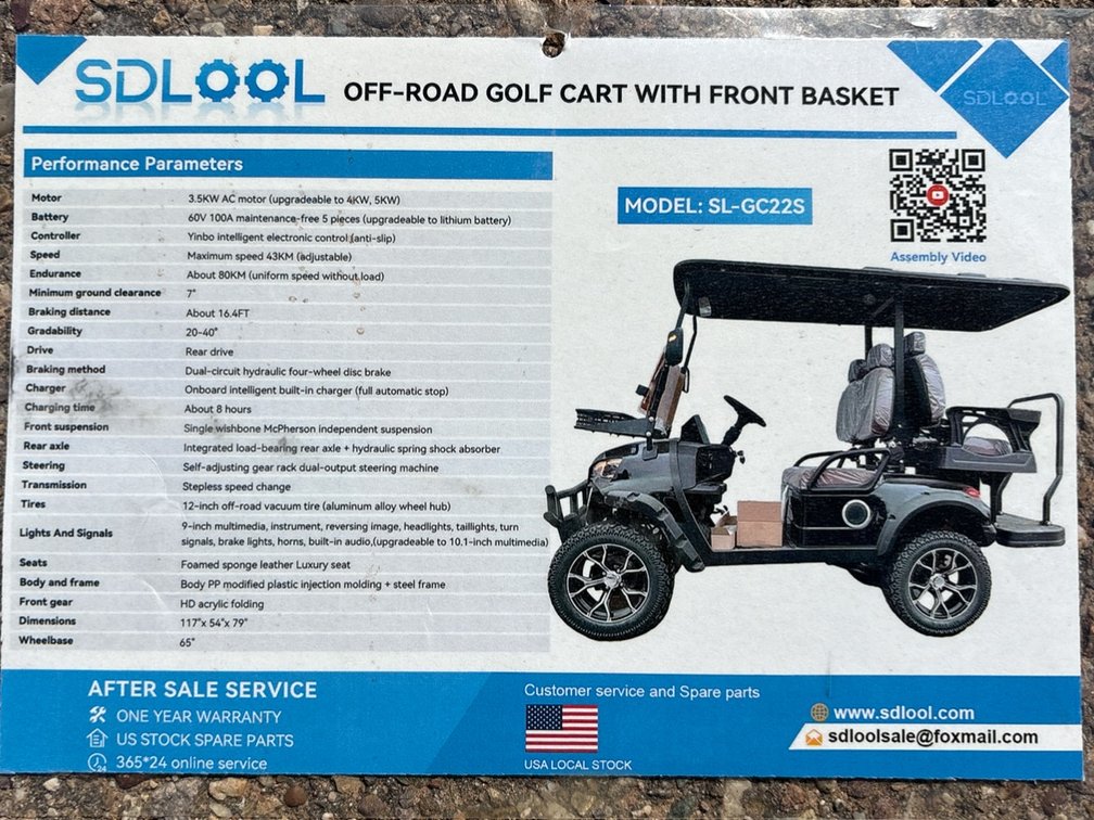 GC22S Golf Cart - 4 Passenger