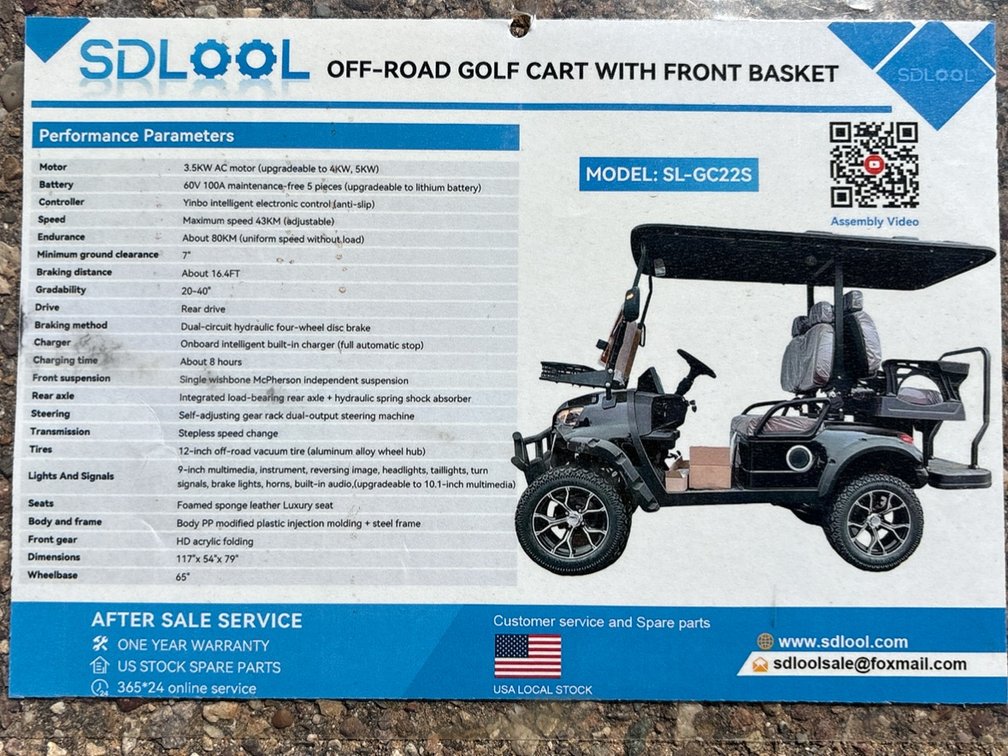 GC22S Golf Cart - 4 Passenger