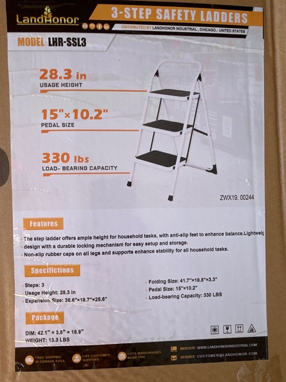 3 Step Safety Ladder