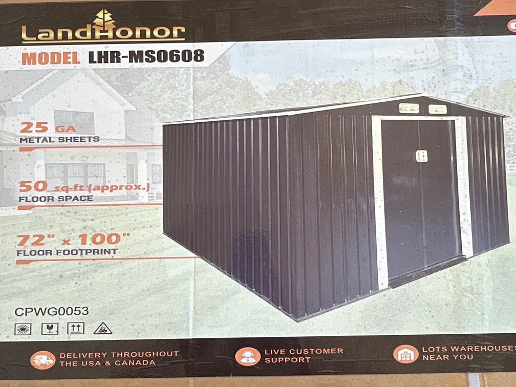 6’x8’ Metal Shed