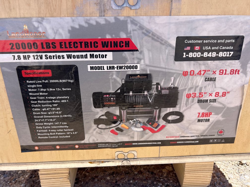 20,000 Lbs Electric Winch