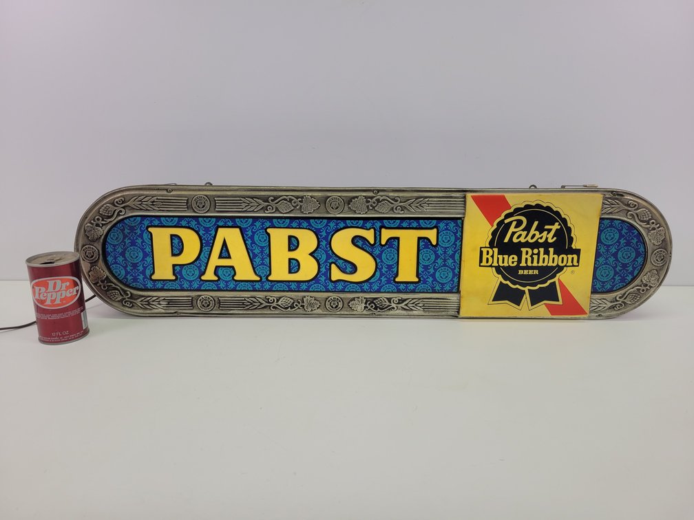 Vintage Pabst Blue Ribbon Beer Lighted Sign