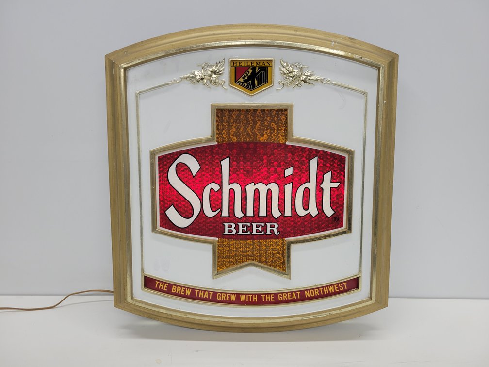 1978 Schmidt Beer Lighted Motion Sign