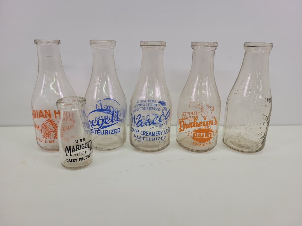 Local Quart Milk Bottles
