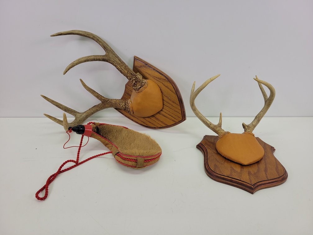 Deer Antlers and Water Bag