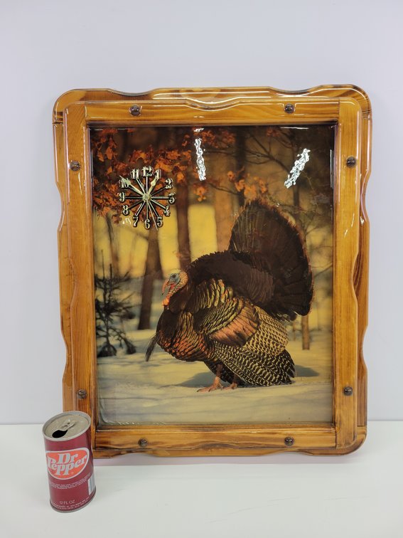 Wild Turkey Clock Picture