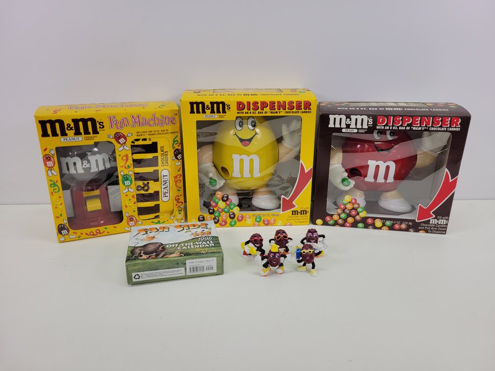 M&M Dispensers, California Raisins, and Far Side Calendar