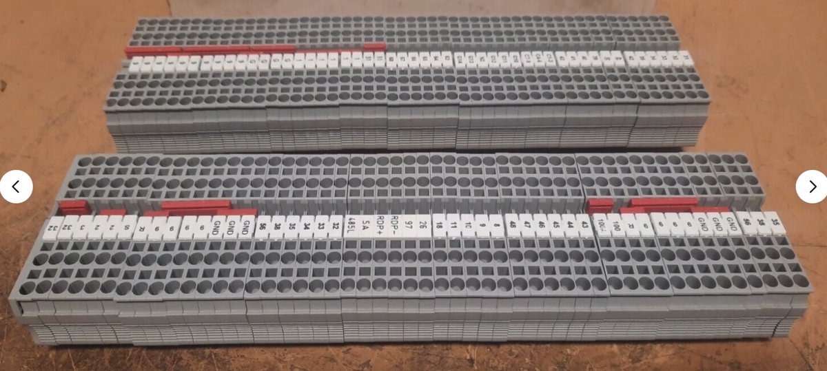 Lot of (800) Phoenix Contact Terminal Blocks (Feed Thru) S18B