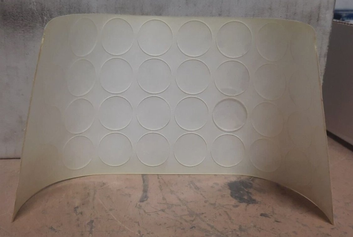 Lot of (3600) New 3M Bumpon Rubber Feet (1” Diameter x .003” Thick Each)