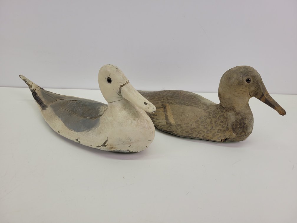 (2) Armstrong Canvas Duck Decoys