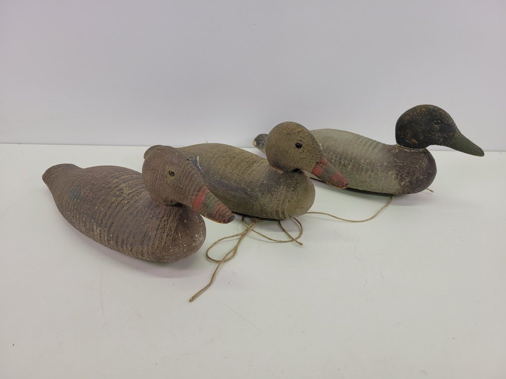 (3) Victor Mallard Wood Duck Decoys