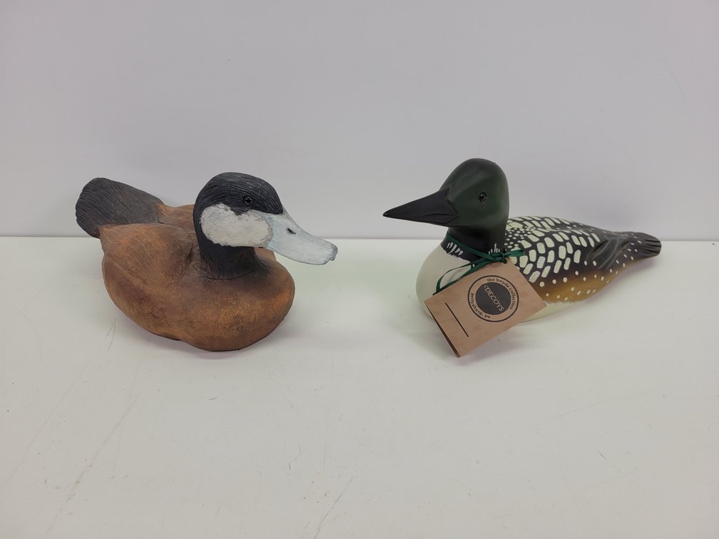 (2) Decorative Wood Duck Decoys