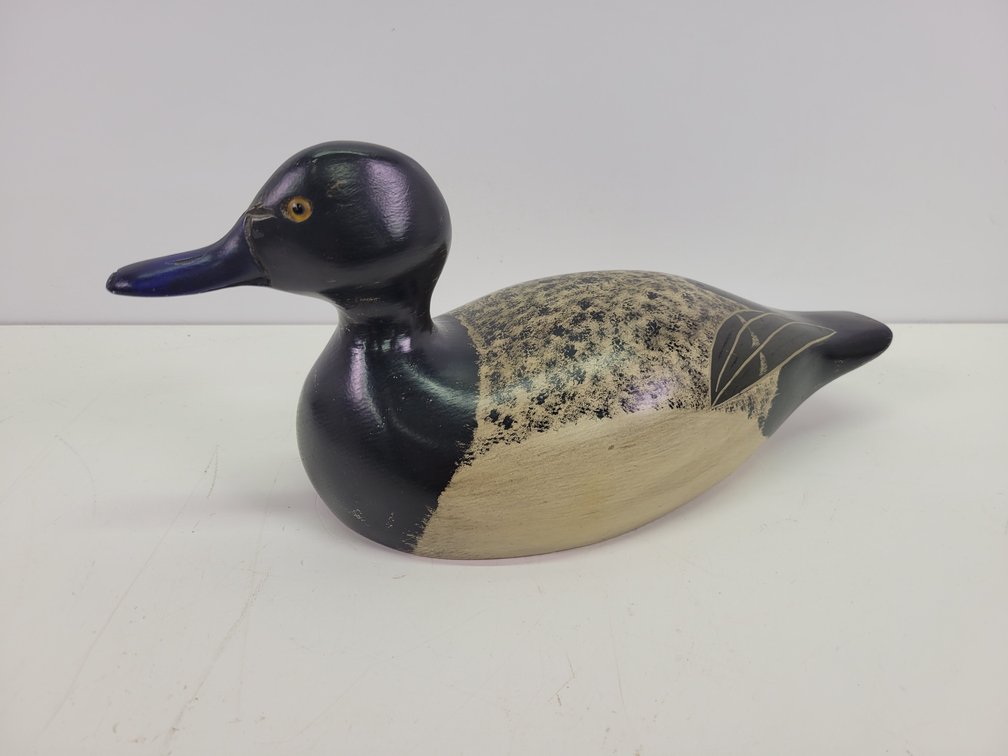 The Wooden Bird Factory Bluebill Duck Decoy