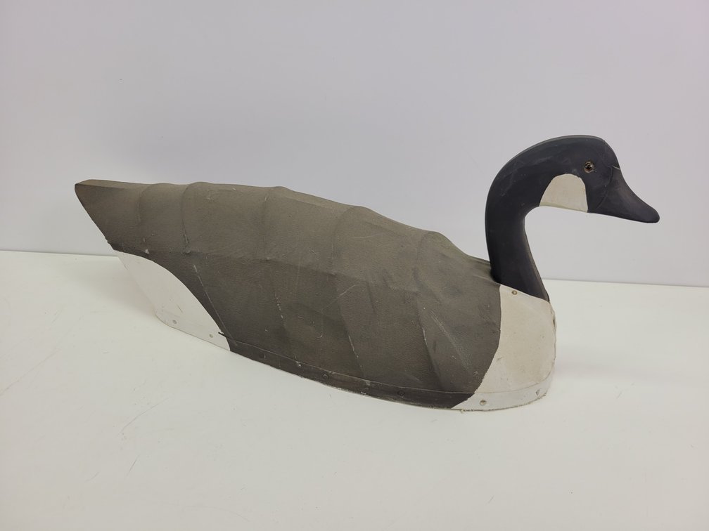 North Carolina Style Canvas Over Wire Frame Goose Decoy