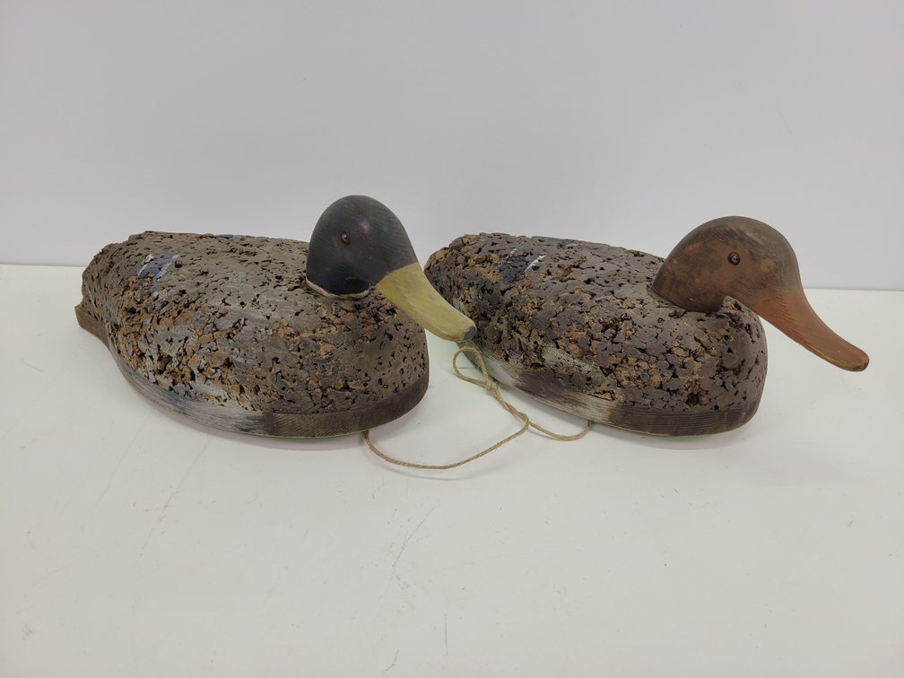 (2) LL Bean Early George Soule Mallard Duck Decoy Pair