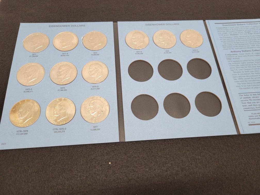 Eisenhower & Susan B. Anthony Dollar Collection