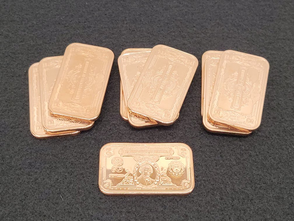 (10) 1oz Copper Bars