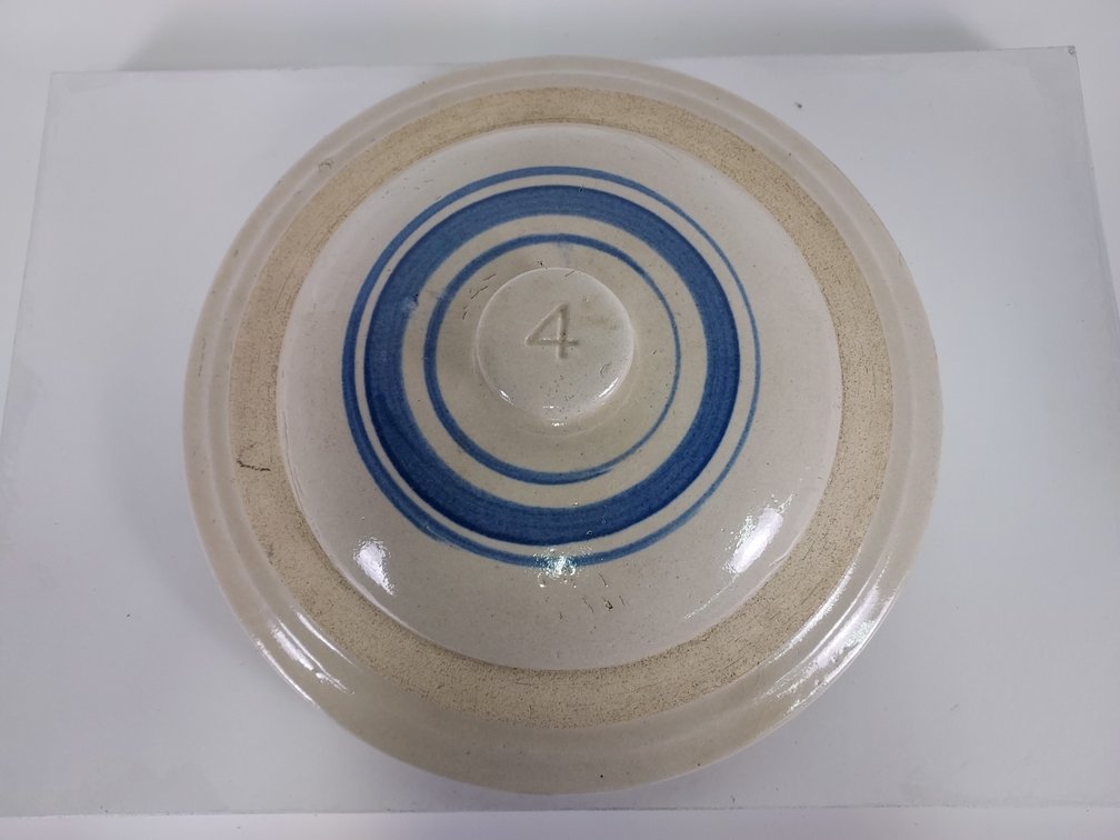 4 Gallon Button Top Crock Lid with Stamped "4"