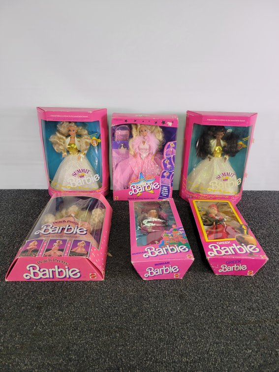 (6) Special Edition Barbie Dolls