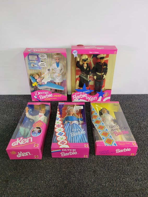 (5) Special Edition Barbie Dolls