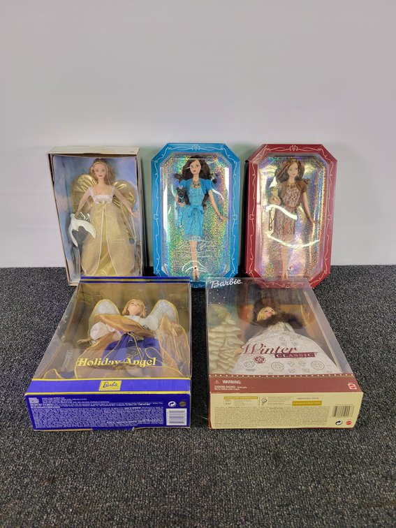 (5) Special Edition Barbie Dolls