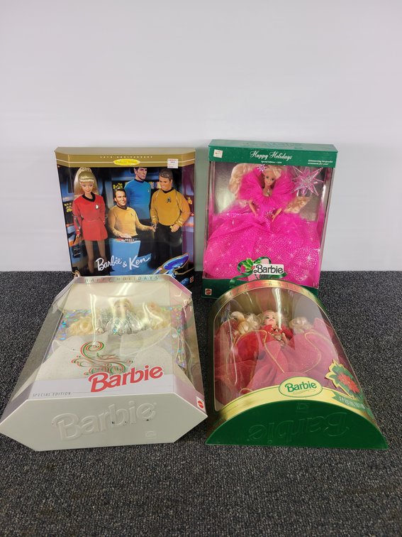 (4) Special Edition Barbie Dolls