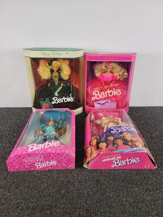 (4) Special Edition Barbie Dolls
