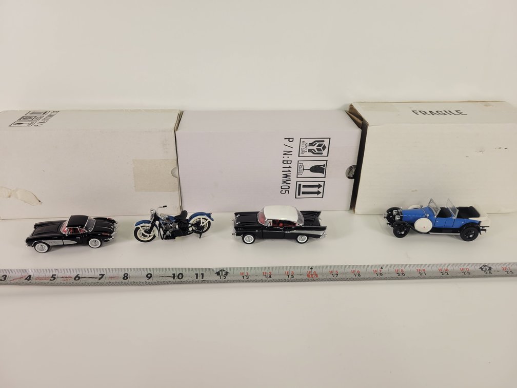 (4) Precision Franklin Mint Diecast Models