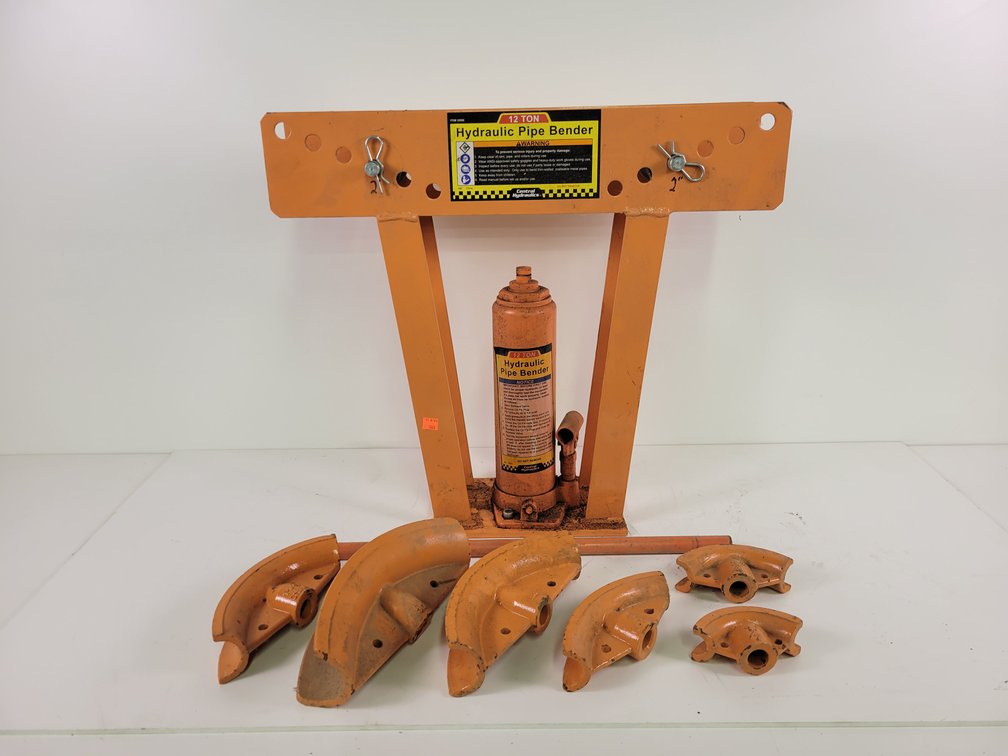 12-Ton Hydraulic Pipe Bender with Dies