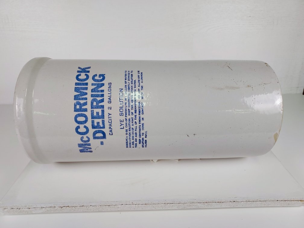 2 Gallon McCormick-Deering Lye Solution Dispenser with Spigot